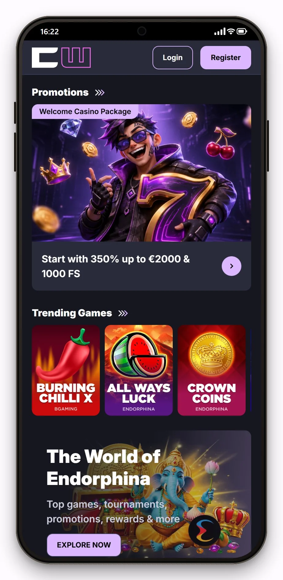 online casino cashlib: CipherWins mobiel, lobby