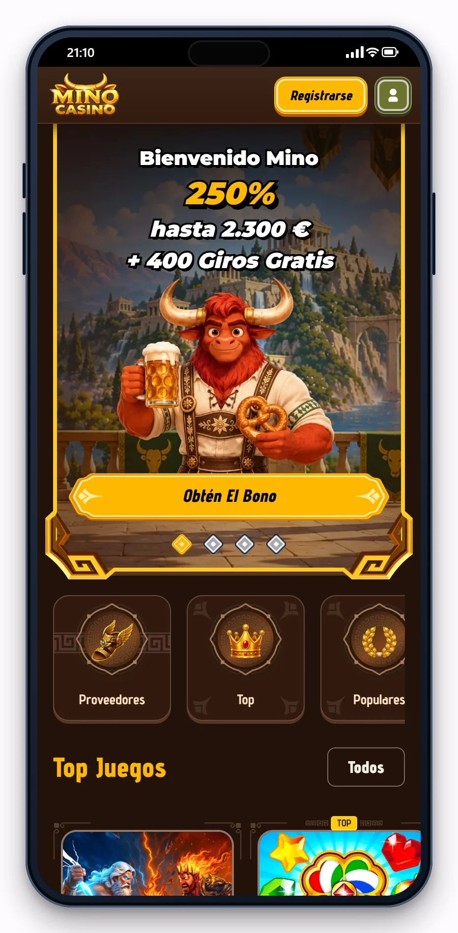 cashlib casino: Mino Casino en móvil, lobby