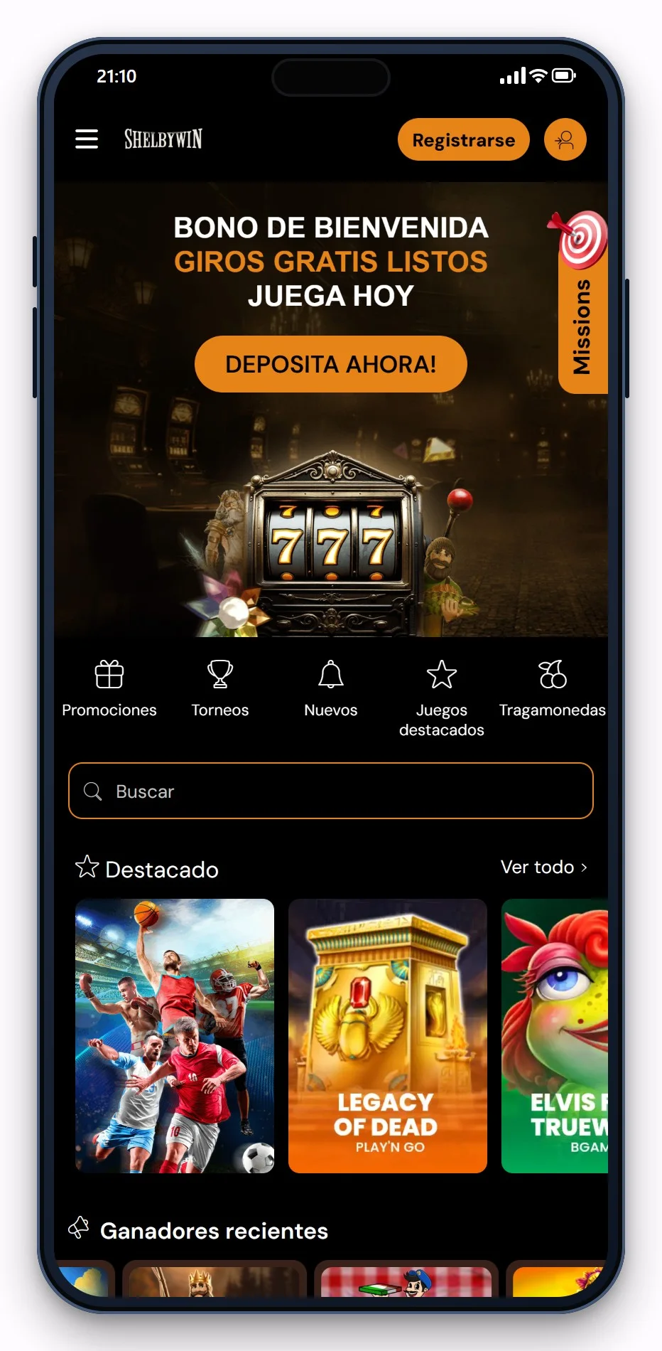 casino con cashlib: ShelbyWin en móvil, portada