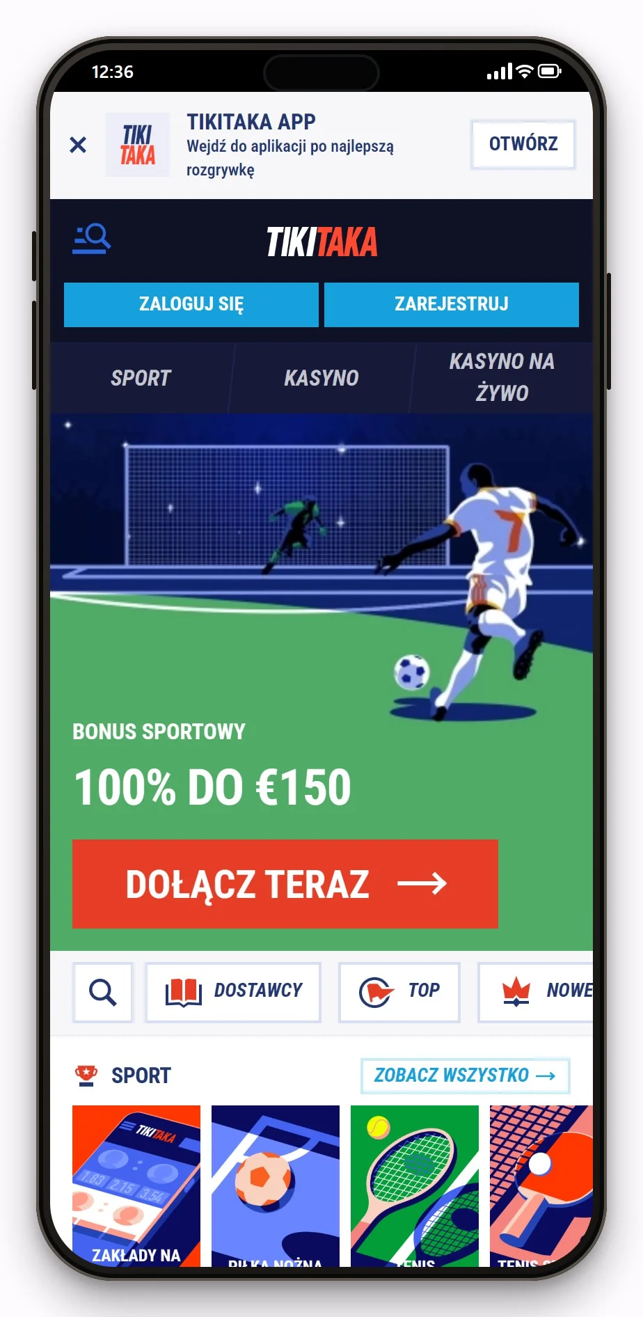 kasyno online cashlib: TikiTaka na telefonie, lobby