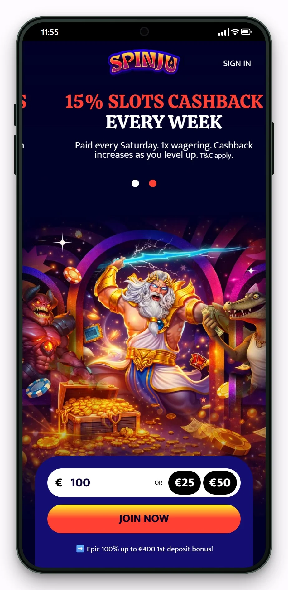 cashlib casino sverige: Spinju i mobilen, lobbyn